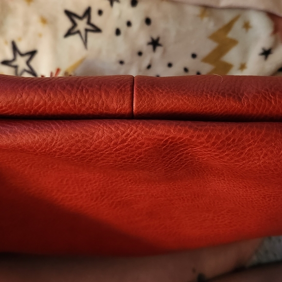 NWOT Red Cross Stitch *faux leather* Purse - Picture 11 of 16